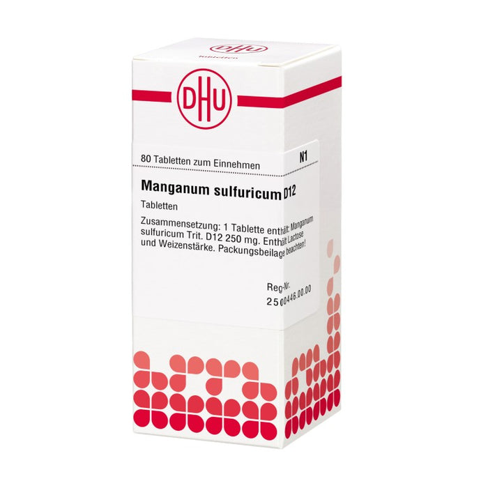 Manganum sulfuricum D12 DHU Tabletten, 80 St. Tabletten