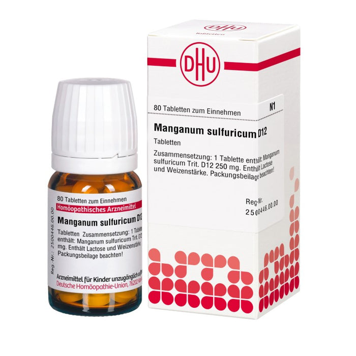 DHU Manganum sulfuricum D12 Tabletten, 80 pc Tablettes