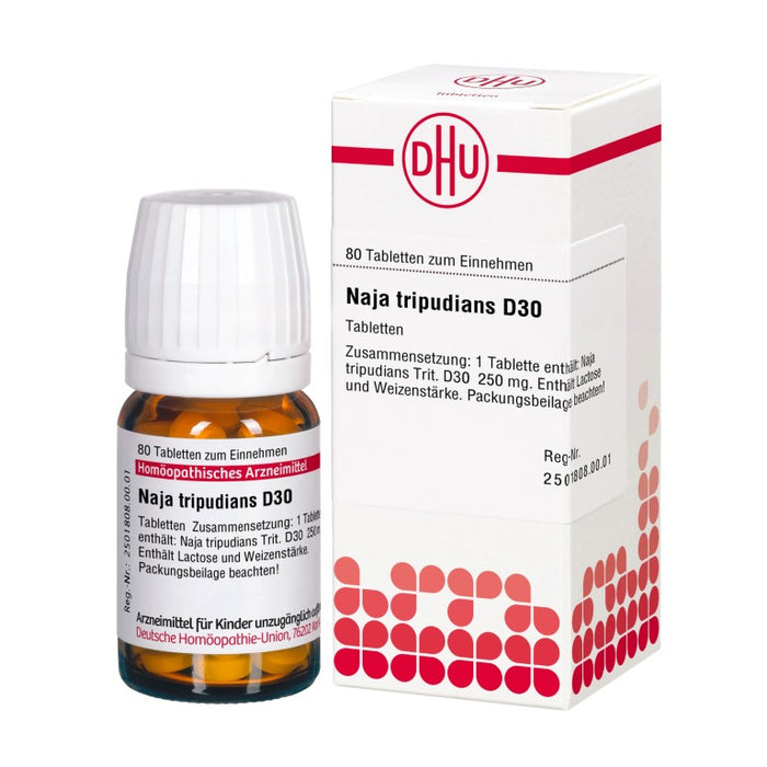 DHU Naja tripudians D 30 Tabletten, 80 St. Tabletten