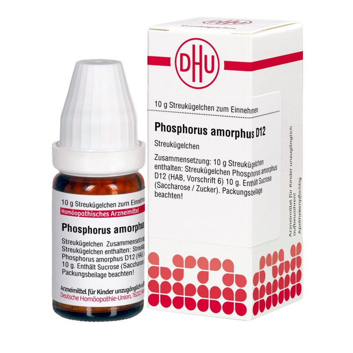 Phosphorus amorphus D12 DHU Globuli, 10 g Globuli