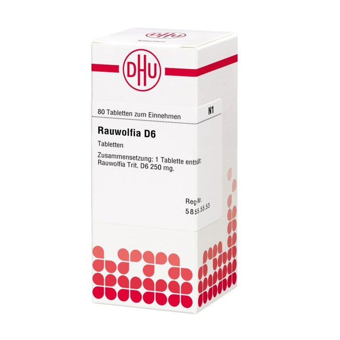 DHU Rauwolfia D 6 Tabletten, 80 pc Tablettes