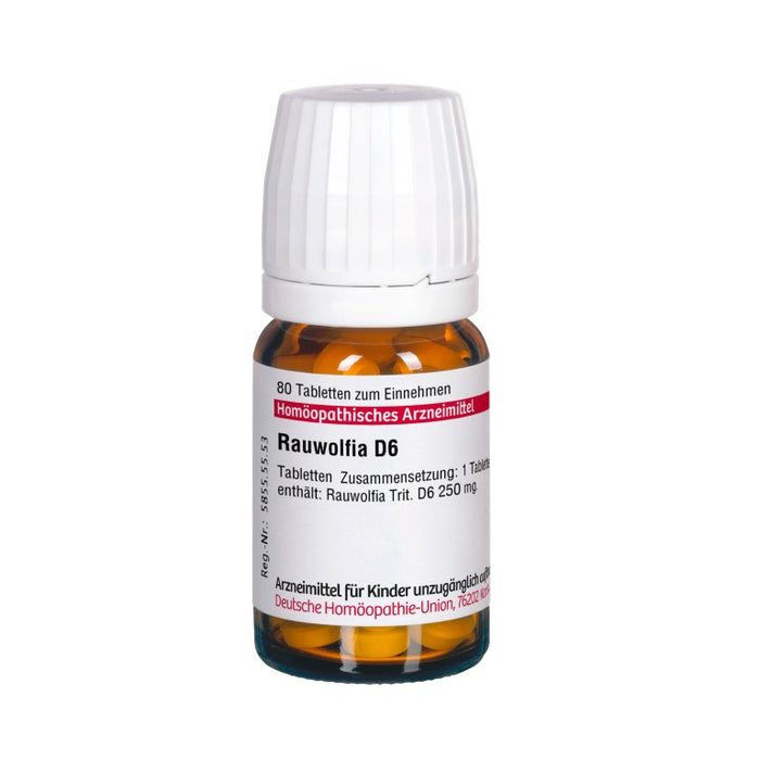 Rauwolfia D6 DHU Tabletten, 80 St. Tabletten