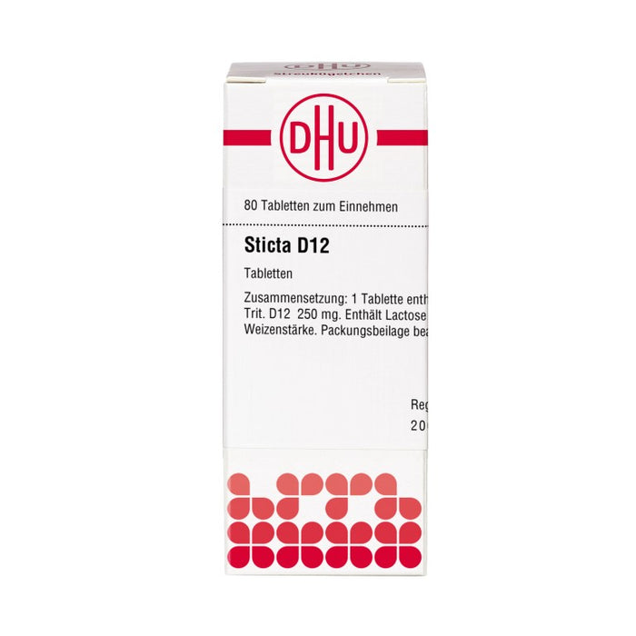 DHU Sticta D12 Tabletten, 80 pc Tablettes