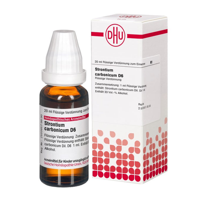 DHU Strontium carbonicum D6 Dilution, 20 ml Lösung