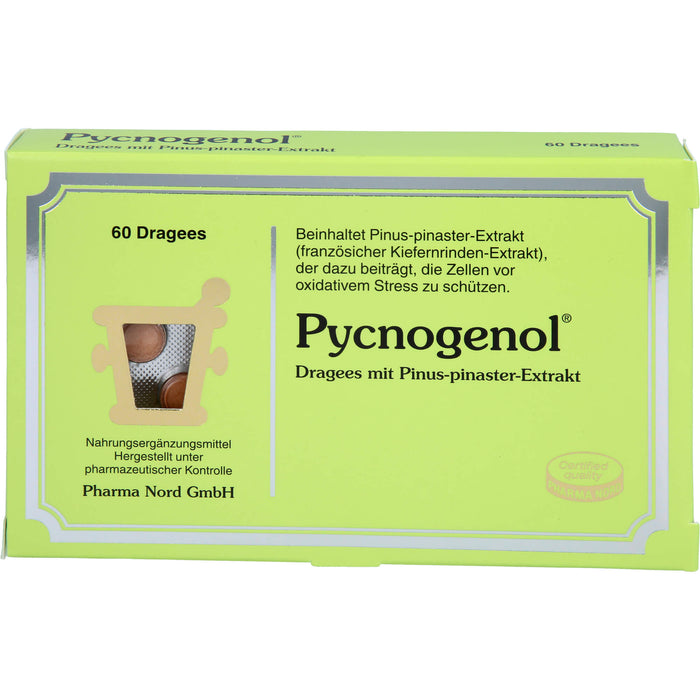 Pycnogenol Dragees trägt dazu bei, die Zellen vor oxidativem Stress zu schützen, 60 pcs. Tablets