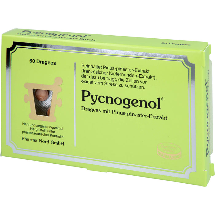 Pycnogenol Dragees trägt dazu bei, die Zellen vor oxidativem Stress zu schützen, 60 pcs. Tablets