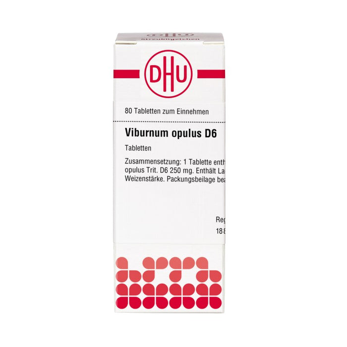 Viburnum opulus D6 DHU Tabletten, 80 St. Tabletten