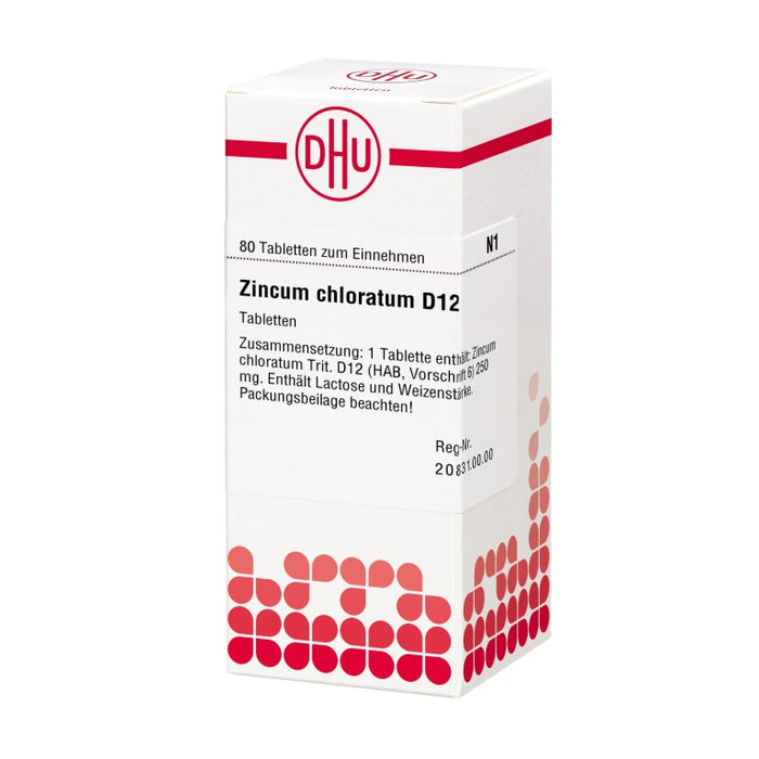 DHU Zincum chloratum D12 Tabletten, 80 pcs. Tablets