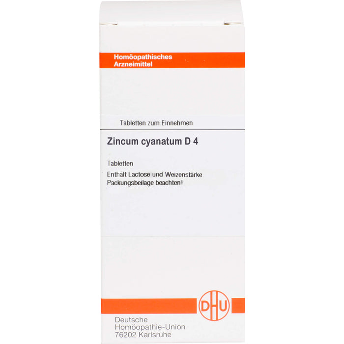 DHU Zincum cyanatum D4 Tabletten, 80 St. Tabletten