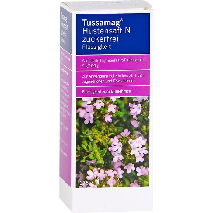 Tussamag Hustensaft N zuckerfrei, 175 g Solution