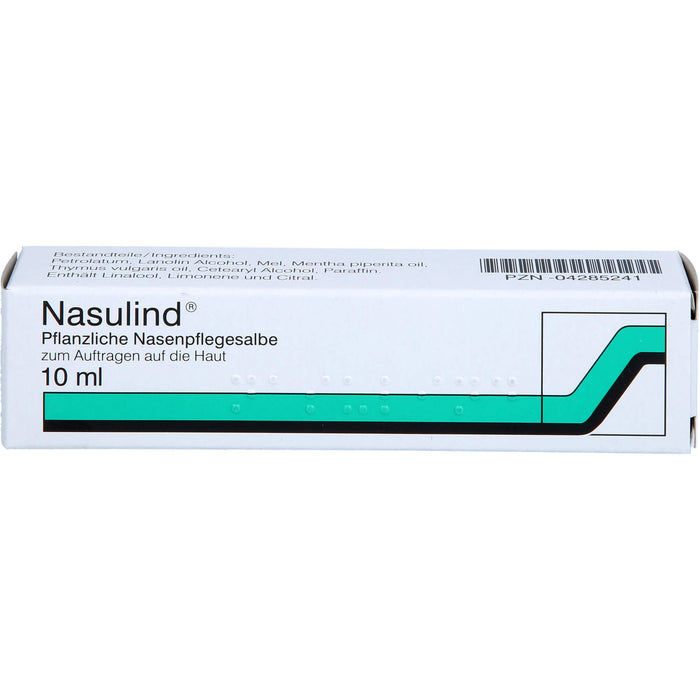 Nasulind Pflanzliche Nasenpflegesalbe, 10 ml Salbe