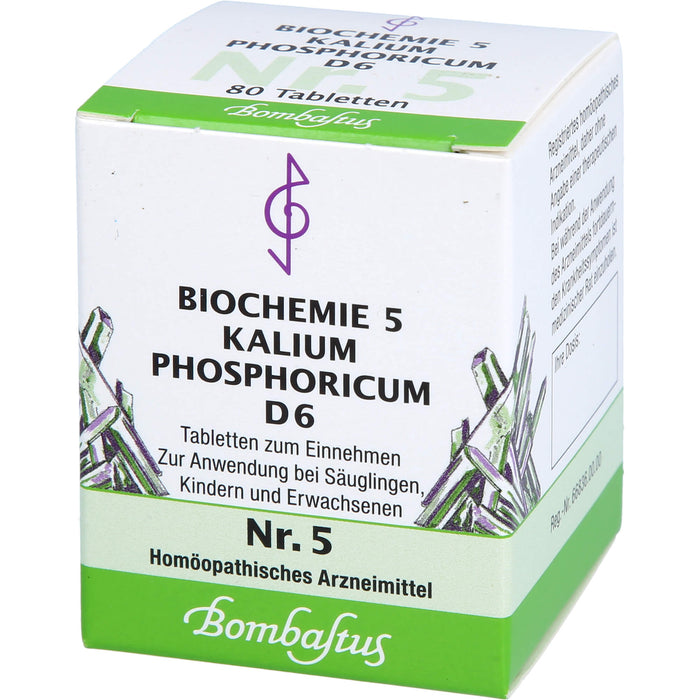 Biochemie 5 Kalium phosphoricum Bombastus D6 Tbl., 80 St TAB