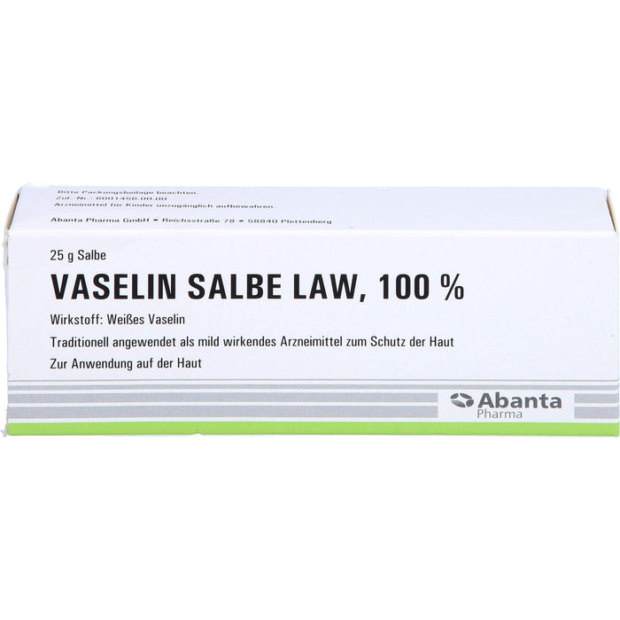 Abanta Pharma Vaselin Salbe LAW 100 %, 25 g Ointment