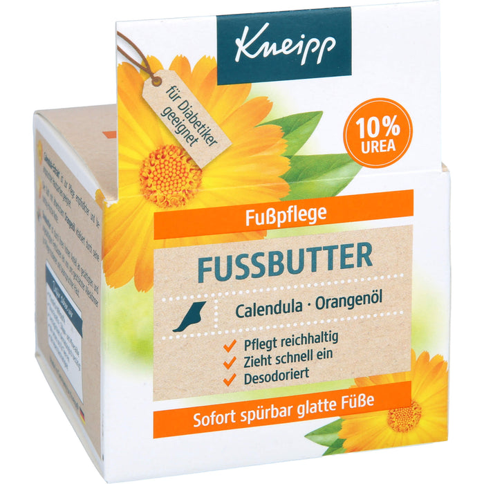 Kneipp Fussbutter Ringelblume-Rosmarin reichhaltige Pflege für trockene Füße, 100 g Crème