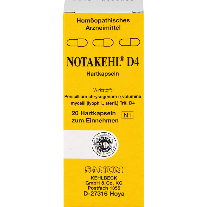 Notakehl D4 Kapseln, 20 pc Capsules