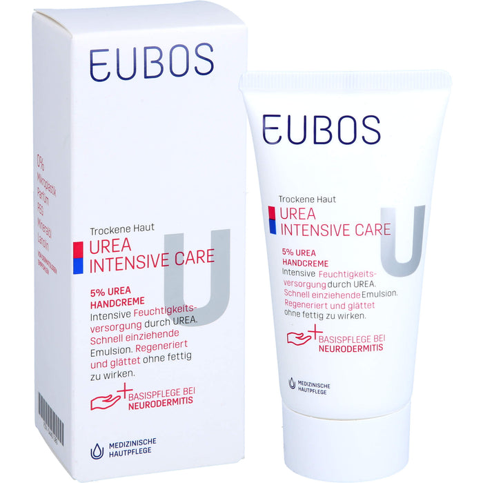 EUBOS Trockene Haut Urea 5% Handcreme, 75 ml Creme