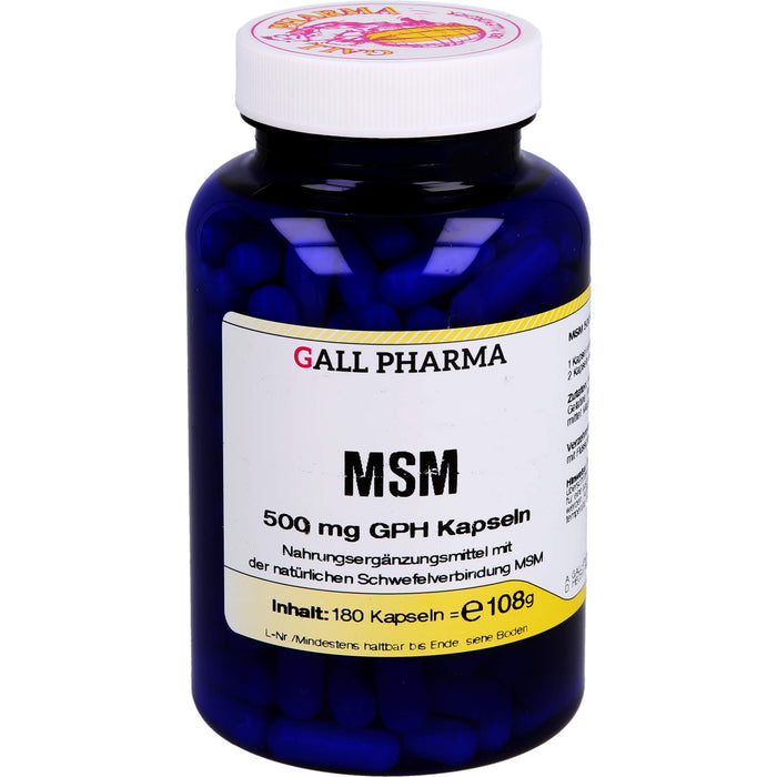 GALL PHARMA MSM 500 mg GPH Kapseln, 180 pc Capsules