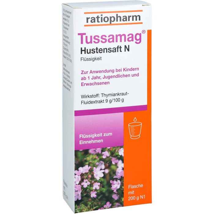 Tussamag Hustensaft N, 200 g Lösung