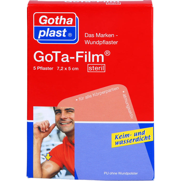 GoTa-Film sterile Pflaster 7,2 cm x 5 cm, 5 pc Pansement