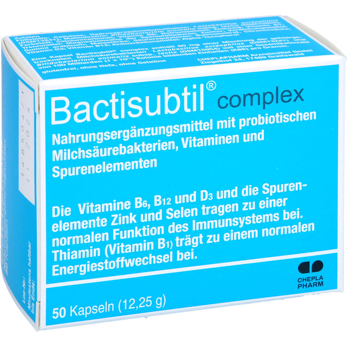 Bactisubtil complex Kapseln, 50 pc Capsules