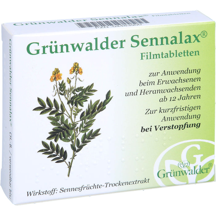 Grünwalder Sennalax Filmtabletten bei Verstopfung, 30 St. Tabletten