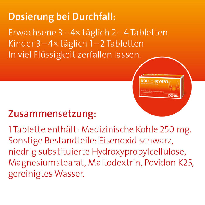 Kohle Hevert Tabletten, 20 pcs. Tablets