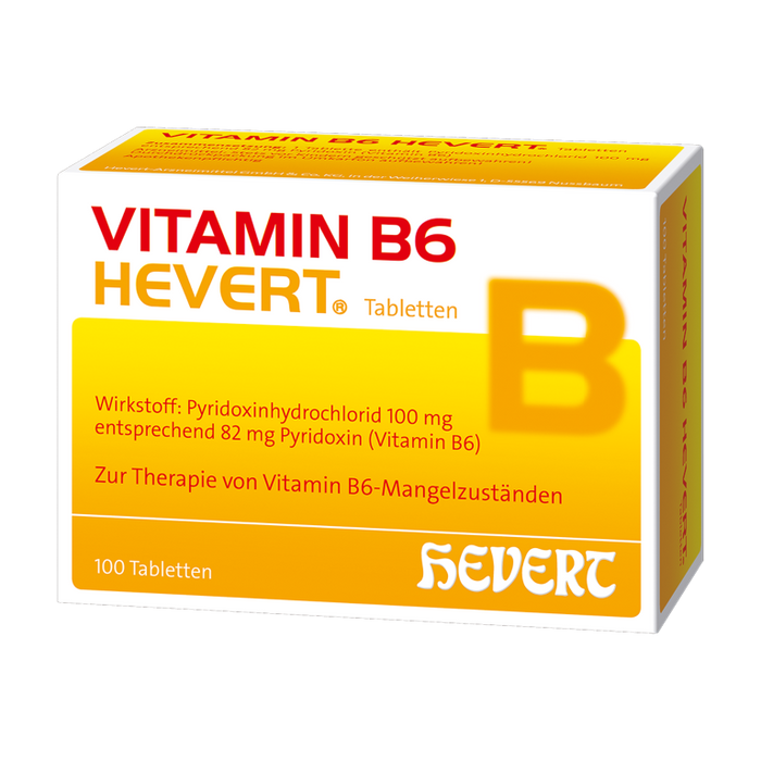 Vitamin B6 Hevert zur Therapie von Vitamin B6-Mangelzuständen, 100 St. Tabletten