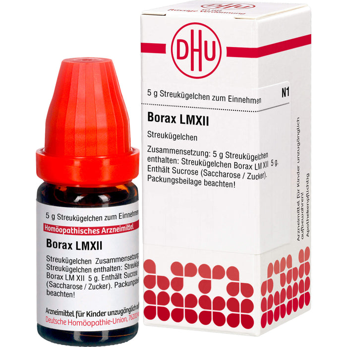 Borax LM XII DHU Globuli, 5 g Globuli