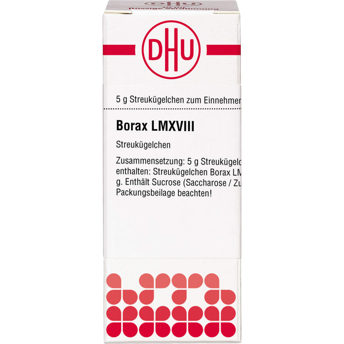 Borax LM XVIII DHU Globuli, 5 g Globuli