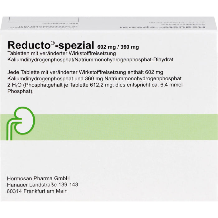 Reducto spezial 602 mg/360 mg Tabletten bei Phosphatmangel und Nierensteinleiden, 100 pc Tablettes