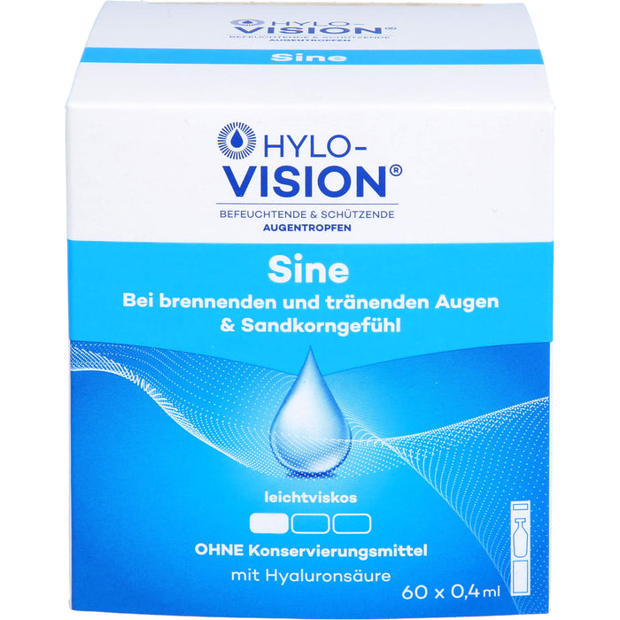 HYLO-VISION Sine Augentropfen bei brennenden Augen, 60 pcs. Ampoules