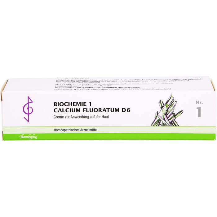 Biochemie 1 Calcium fluoratum Bombastus D6 Creme, 100 ml Cream