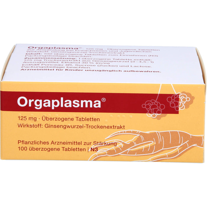 Orgaplasma, 125 mg, Überzogene Tabletten, 100 pcs. Tablets