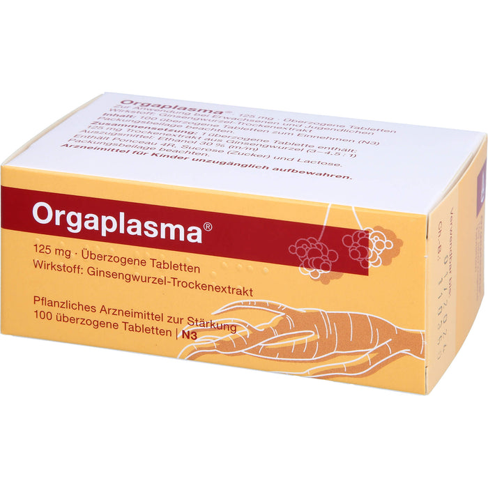 Orgaplasma, 125 mg, Überzogene Tabletten, 100 pcs. Tablets