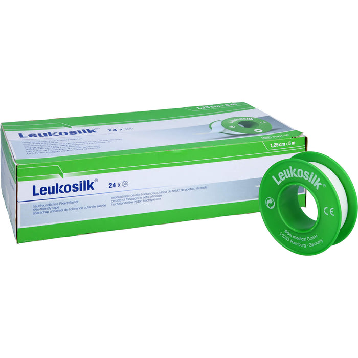 LEUKOSILK 5MX1,25CM, 24 St PFL