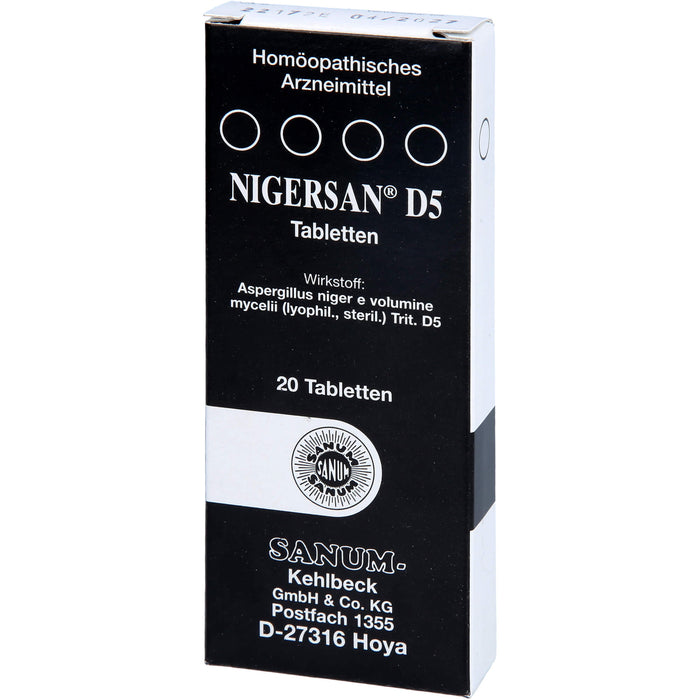 Nigersan D5 Tabletten, 20 pc Tablettes