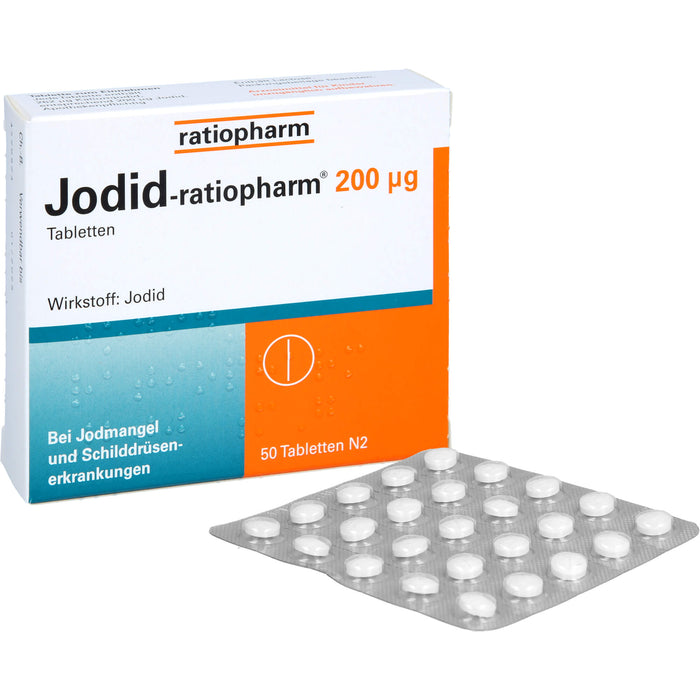 Jodid-ratiopharm 200 µg Tabletten, 50 pcs. Tablets