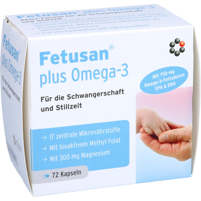 Fetusan plus Omega-3 Kapseln für Schwangerschaft und Stillzeit, 72 pc Capsules