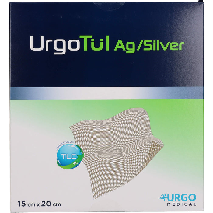 Urgotül Silver, Lipidokolloid-Wundauflage mit Silbersalz, 5 St. Wundgaze