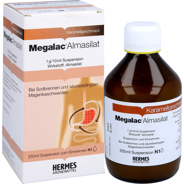 Megalac Almasilat, 1 g/10 ml Suspension, 250 ml SUS