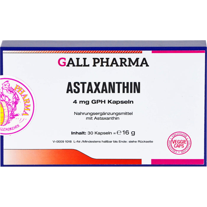 GALL PHARMA Astaxanthin 4 mg GPH Kapseln, 30 pc Capsules