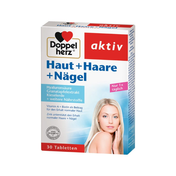 Doppelherz Haut + Haare + Nägel Tabletten, 30 pcs. Tablets