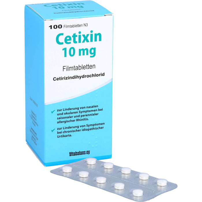 Cetixin 10 mg Filmtabletten bei Allergien, 100 pcs. Tablets