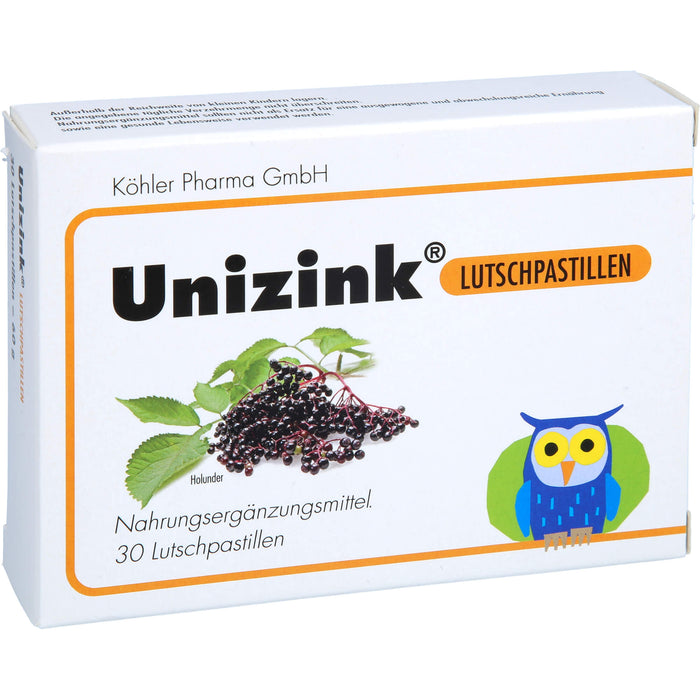 Unizink Lutschpastillen, 30 pc Pastilles