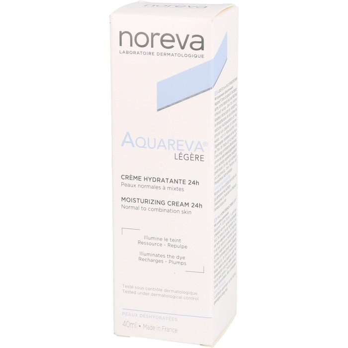 noreva Aquareva Feuchtigkeitscreme 24h, 40 ml Crème