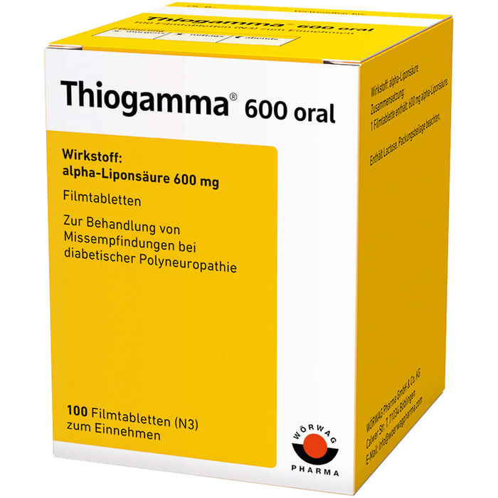 Thiogamma 600 oral, Filmtablette, 100 St. Tabletten