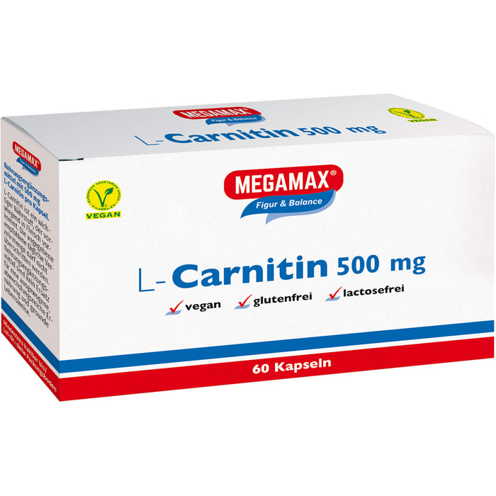 MEGAMAX Figur & Balance L-Carnitin 500 mg Kapseln, 60 pcs. Capsules