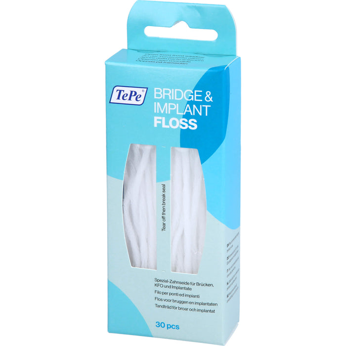 TePe Bridge & Implant Floss Spezial-Zahnseide für Brücken und Implantate, 1 pcs. Floss