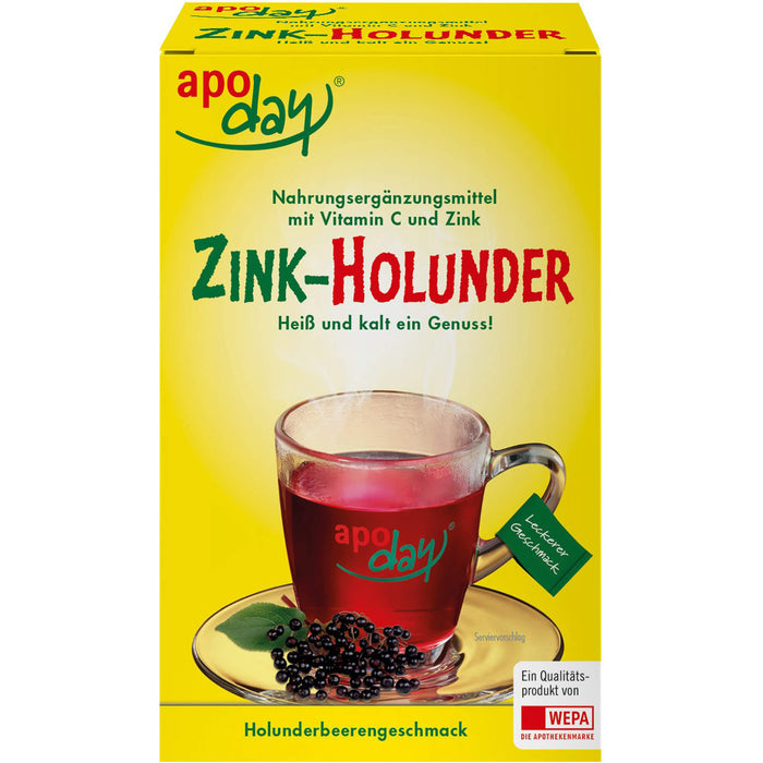 apoday Zink-Holunder zuckerfrei, 10 pc Sachets