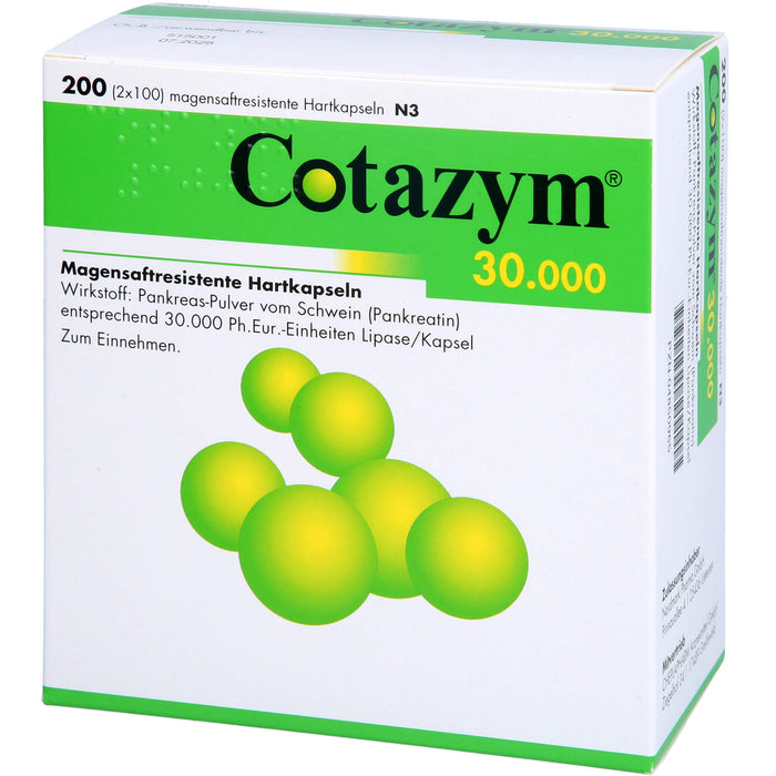 Cotazym 30.000 Magensaftresistente Hartkapseln, 200 St KMR